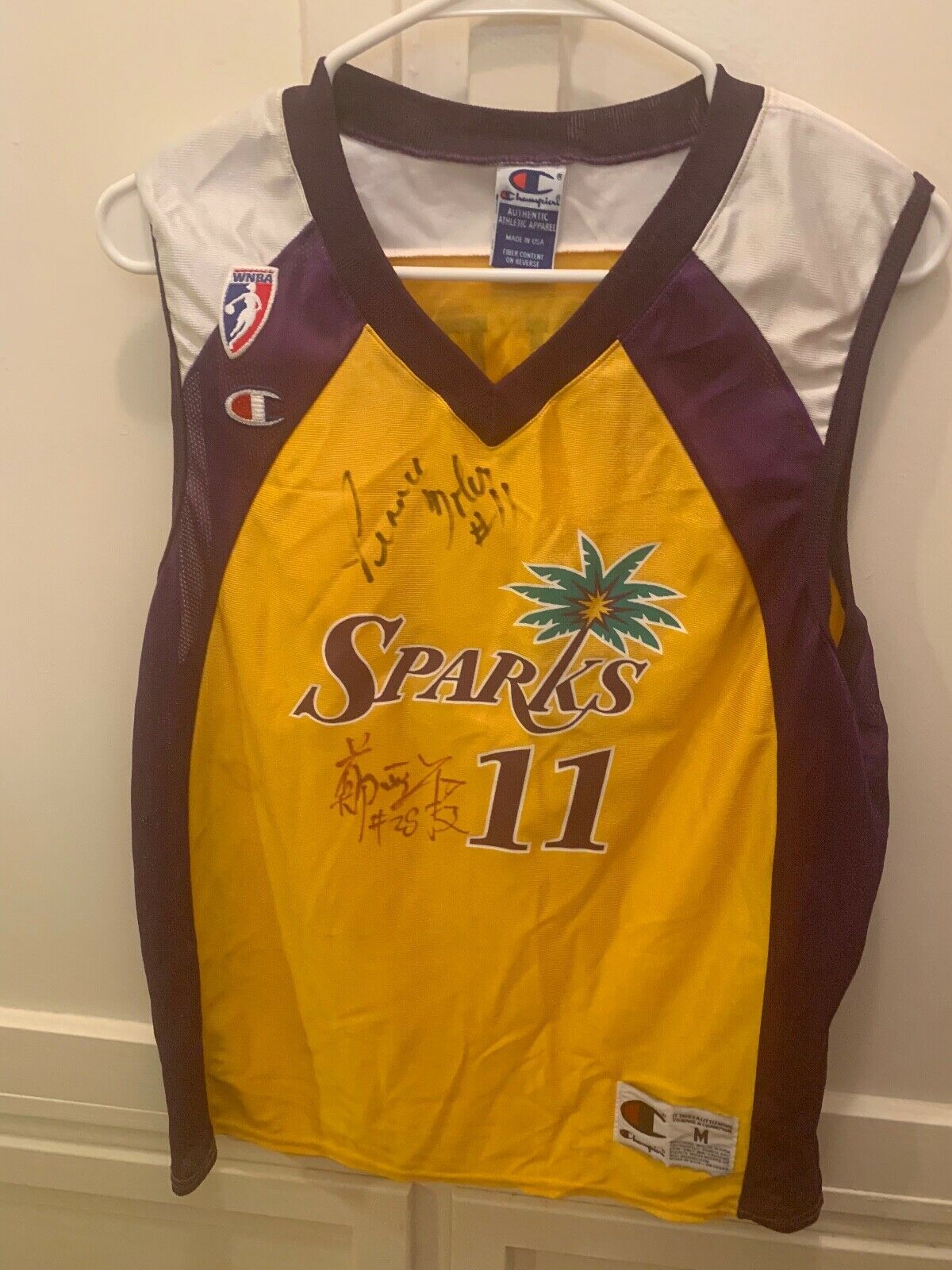 AUTHENTIC AUTOGRAPHED L.A. SPARKS JERSEY #11 SIGNED BY PENNY TOLER &  #28 &