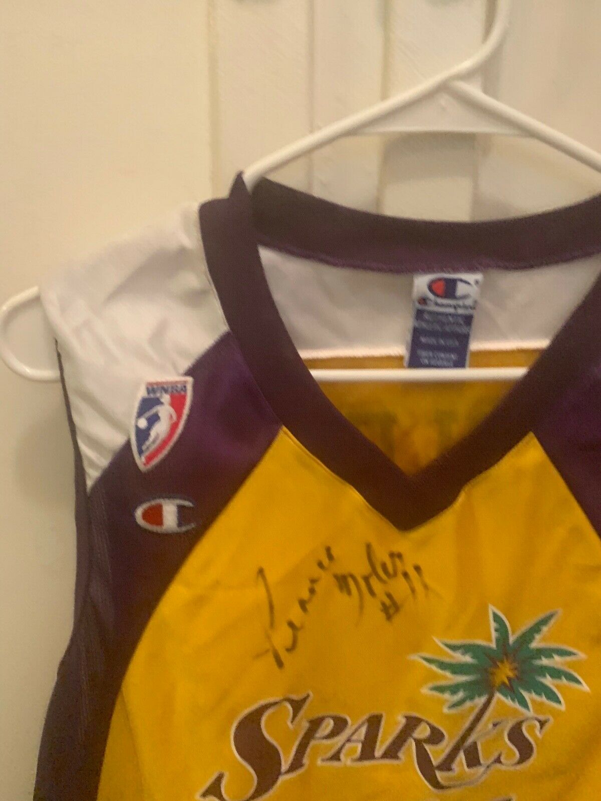 AUTHENTIC AUTOGRAPHED L.A. SPARKS JERSEY #11 SIGNED BY PENNY TOLER &  #28 &